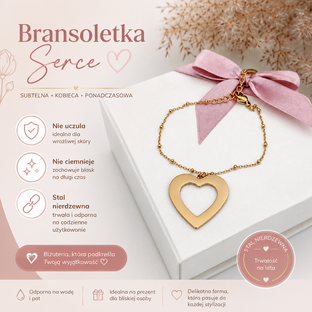 Bransoletka - Serce