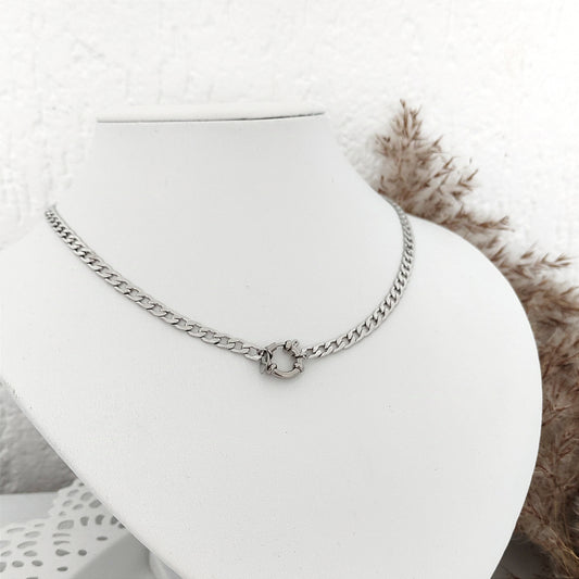 YE ketting - hoorn zilver