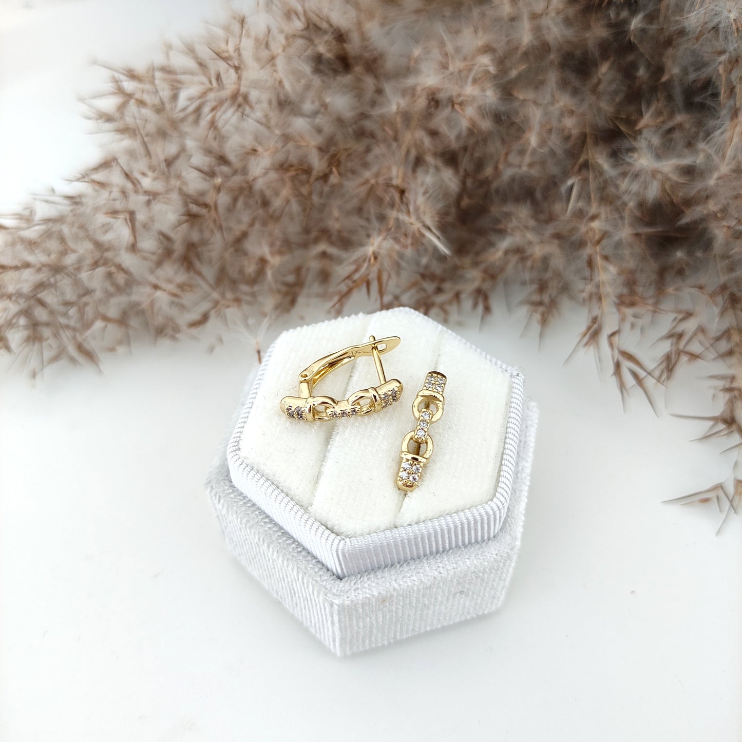 Kolczyki 14K - Chain