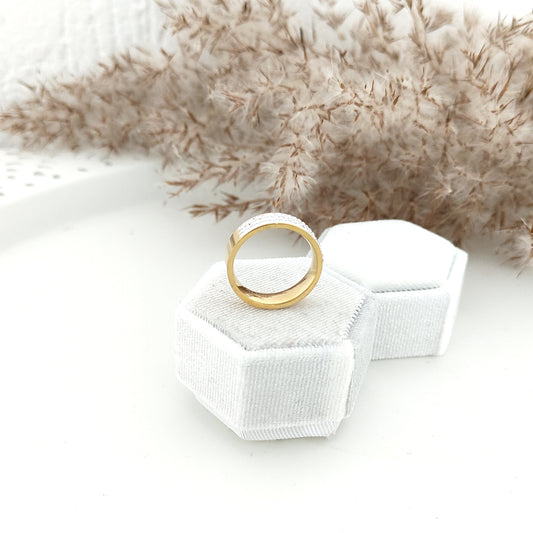 XP Pierścionek - Obrączka cyrkonie 01