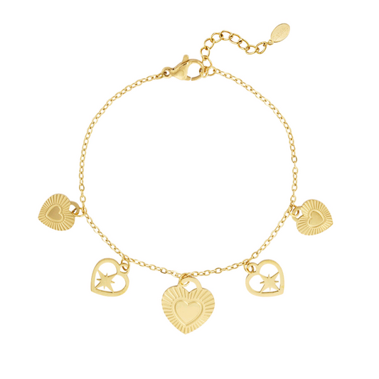 Bransoletka - Heart Charms