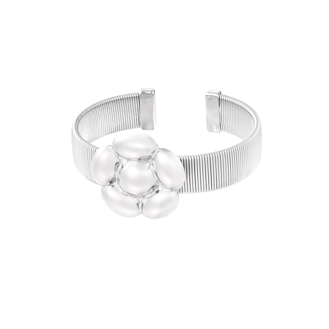 Bransoletka - Flower Silver