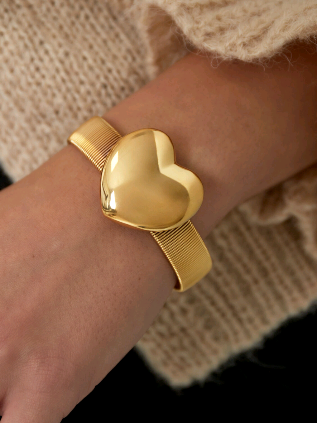 Bransoletka Gold Heart - M