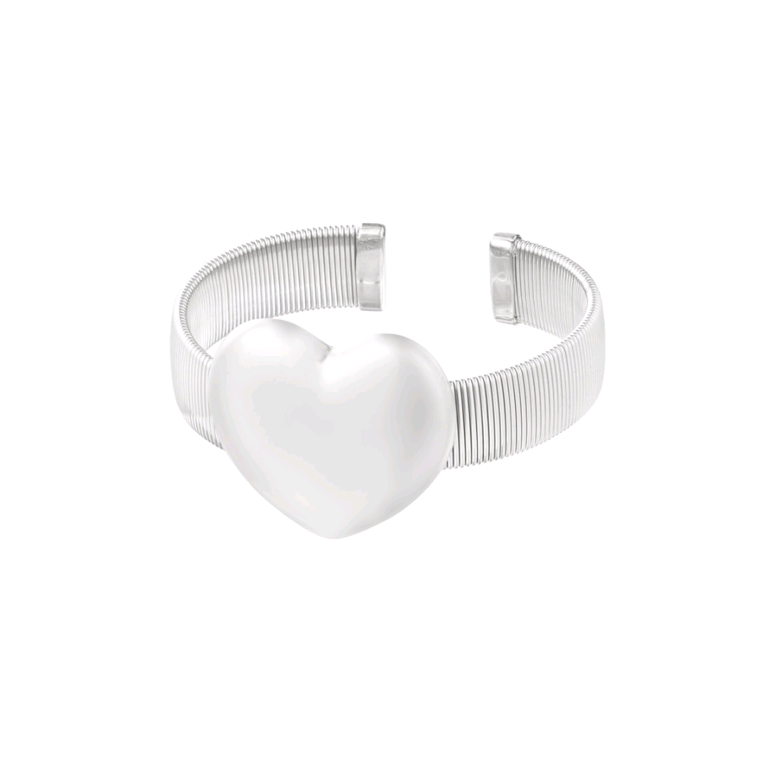 Bransoletka Silver Heart - M