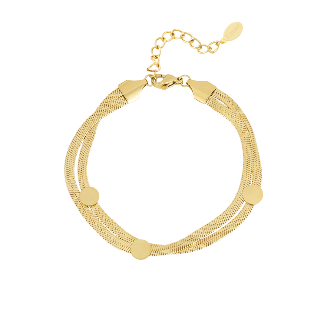 Bransoletka - Flat & Chic Gold