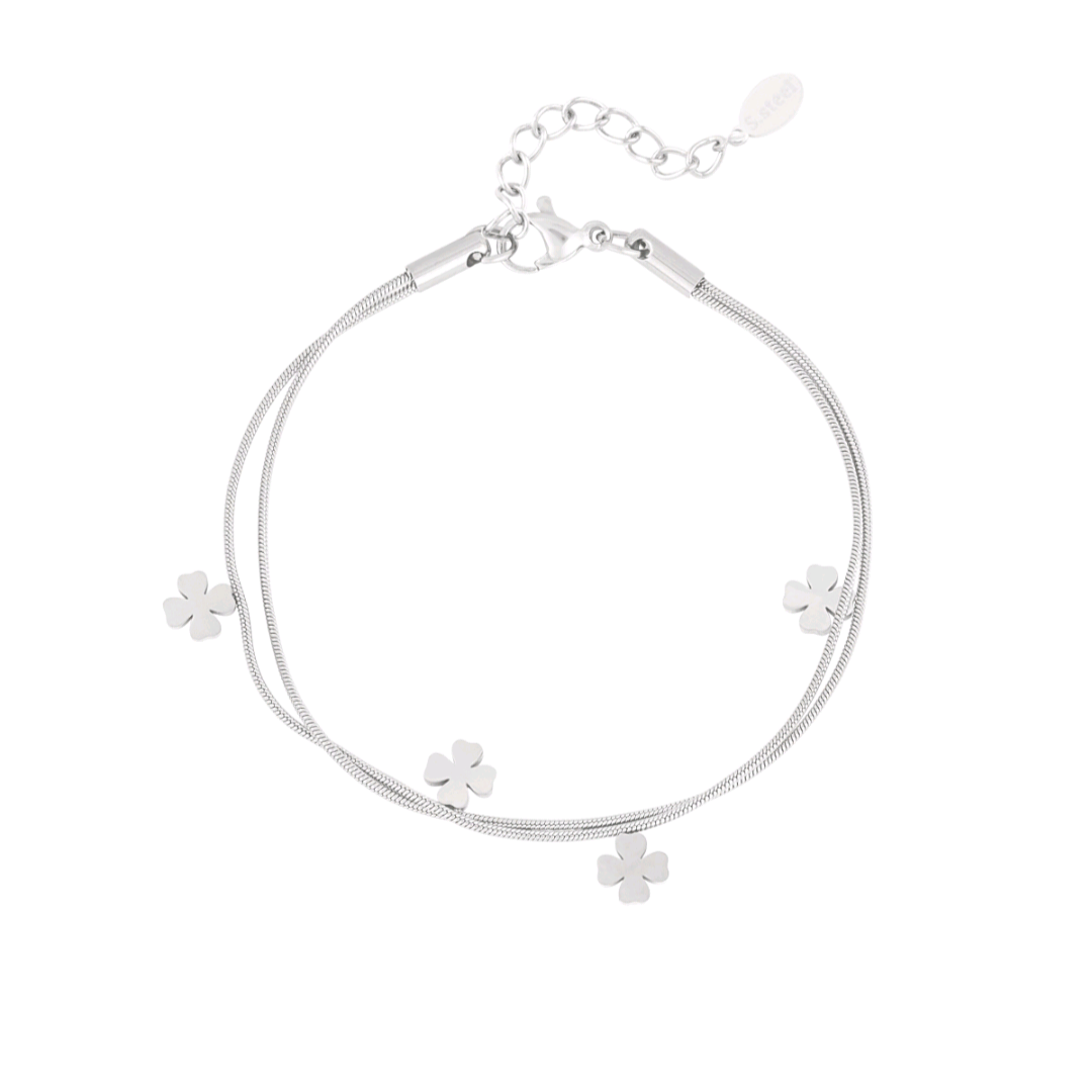 Bransoletka  - Clover Silver