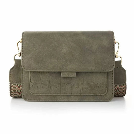 Torebka Suede - ARMY GREEN