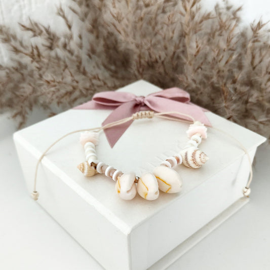 MG Ankle Bracelet Shells - Cream