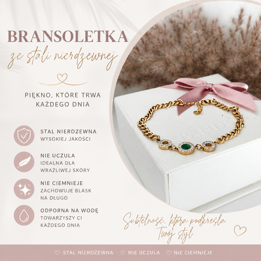 Bransoletka -  Szmaragd