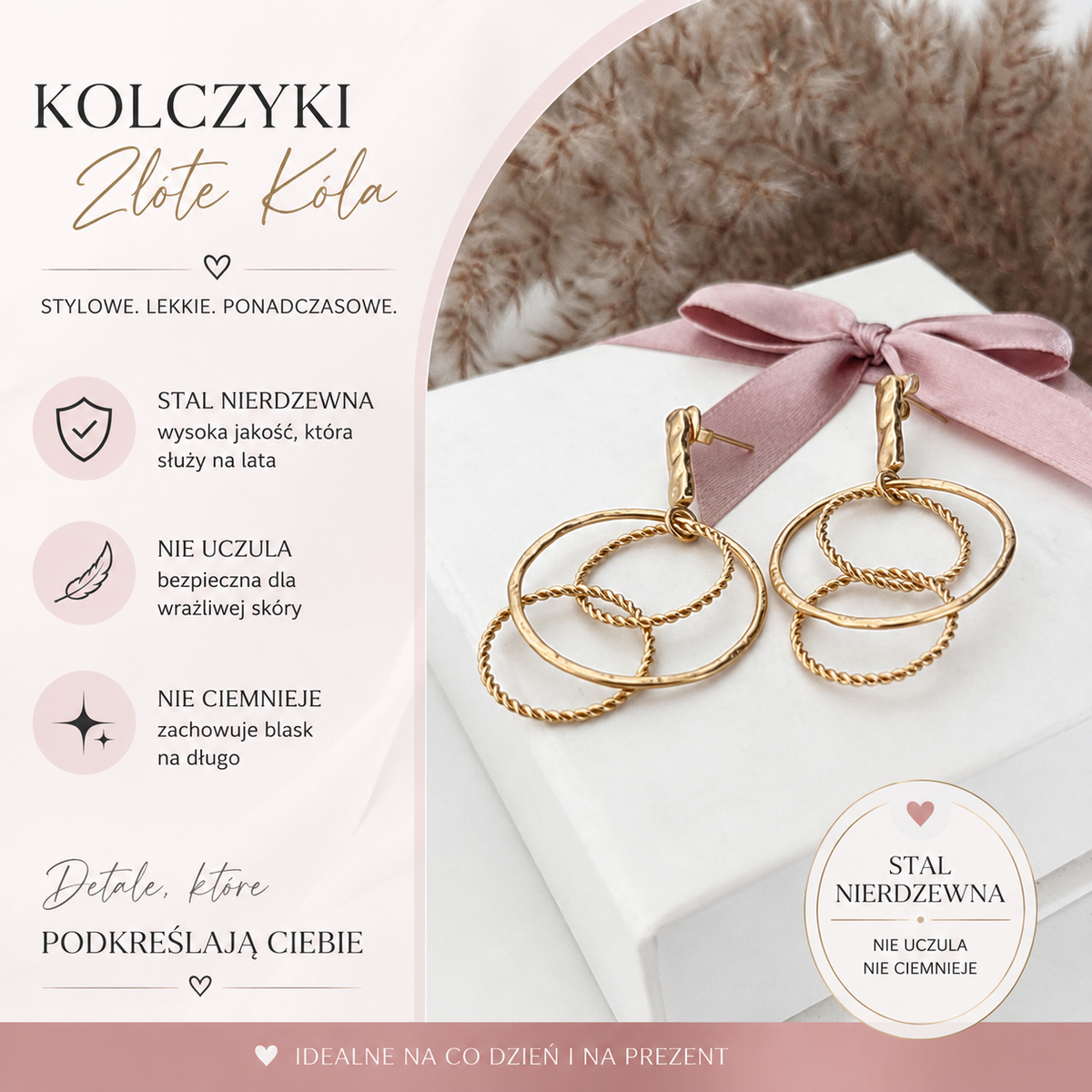 Earrings - Chain gold