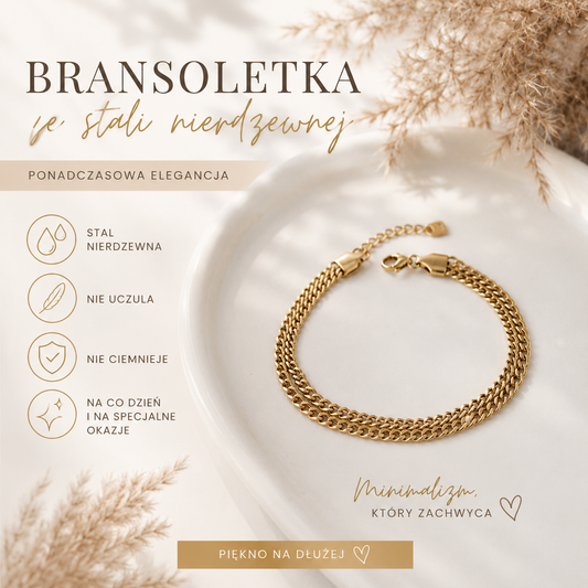 Bransoletka - Podwójna Gold
