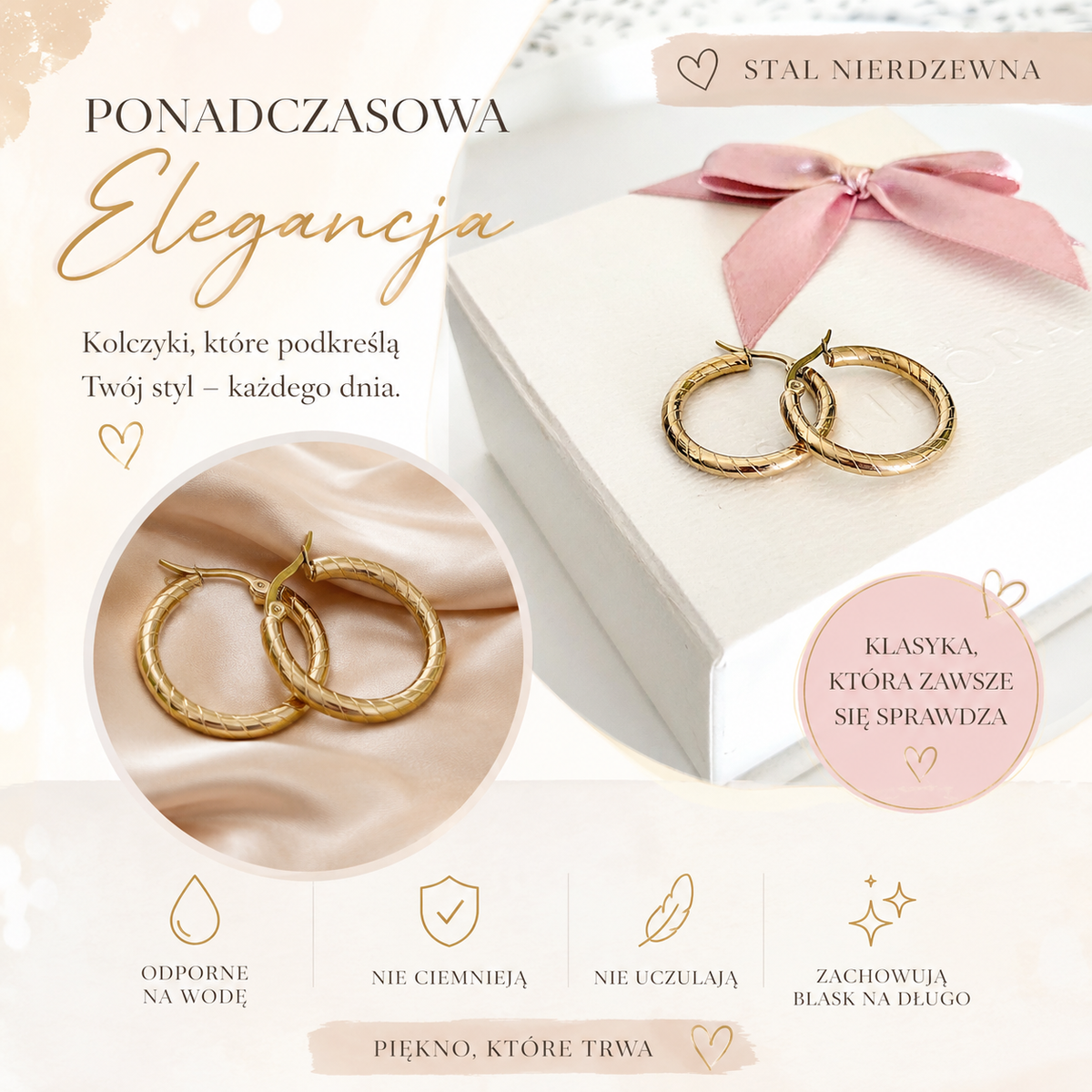 Kolczyki kółeczka - 2,5cm