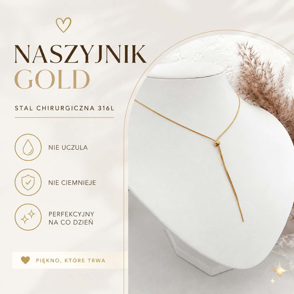 Naszyjnik - Gold
