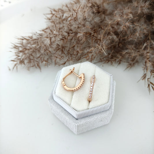 XP Kolczyki 18K - Rose