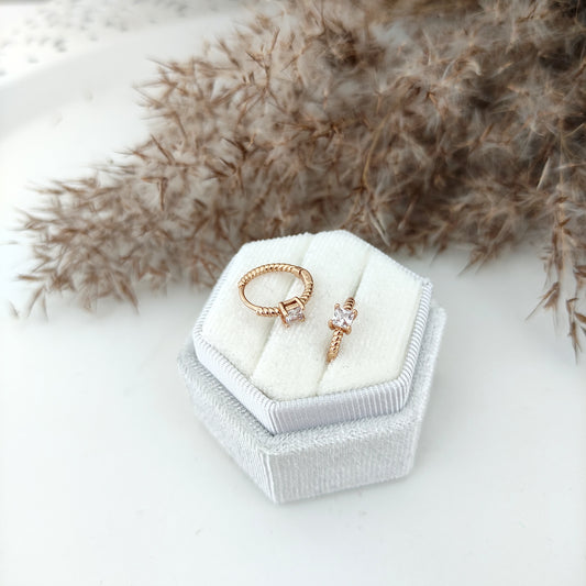 XP Kolczyki 18K Queen - White