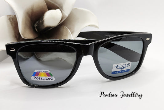 JG Okulary Aviator Black