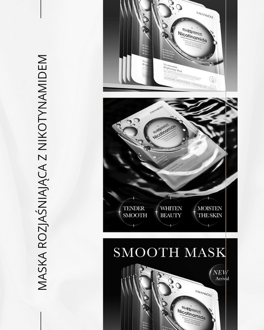 Maska rozjaśniająca do twarzy z Niacynamidem 🩶