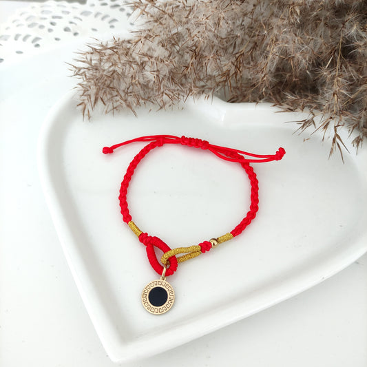 XP Bransoletka Red - Czarne oczko