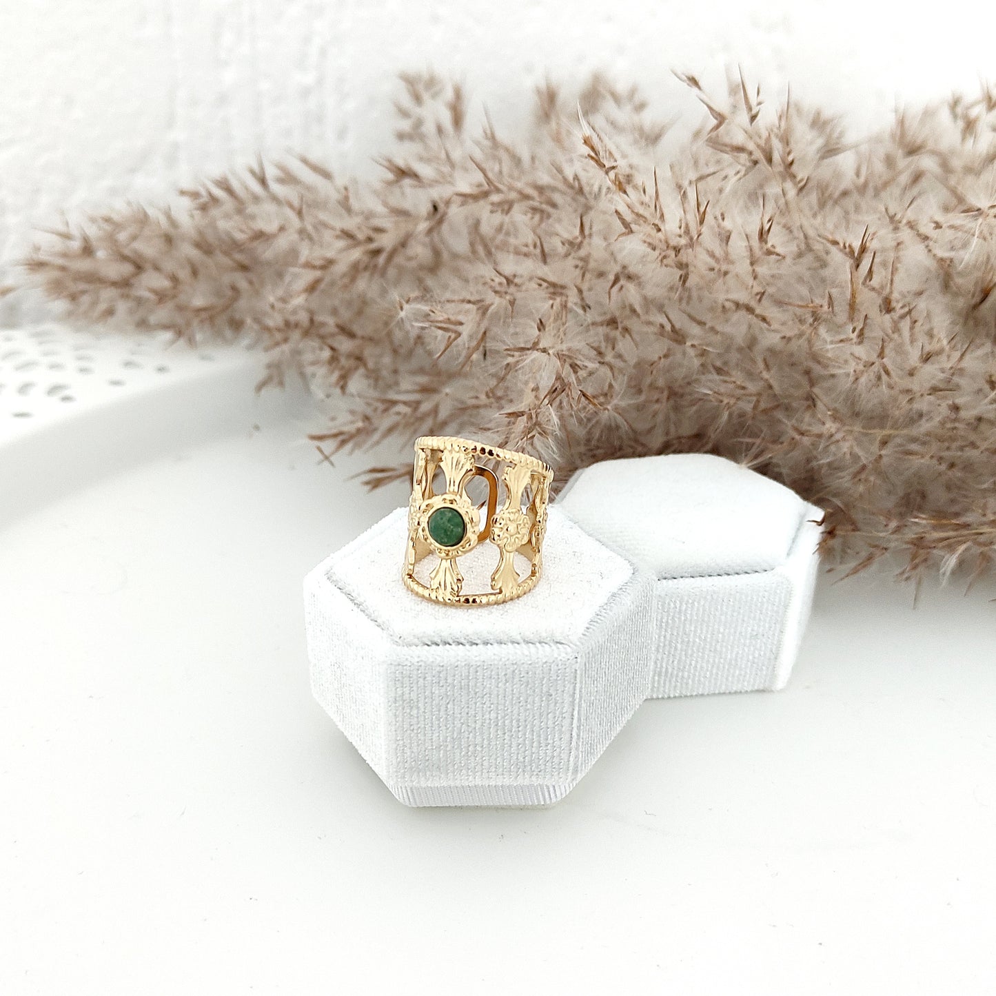 YE Ring - Stone Green