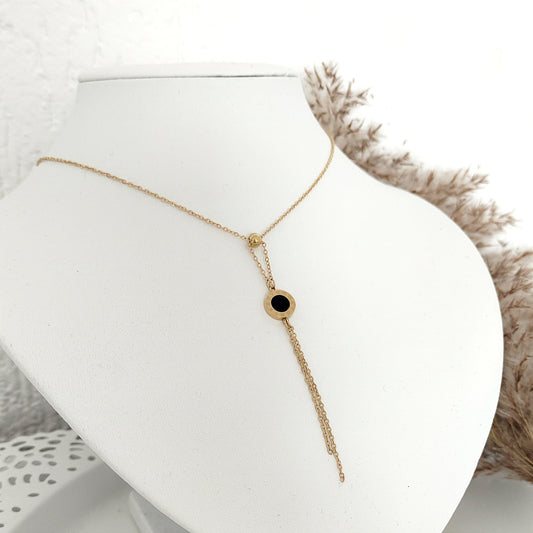 XP Bvlgari style necklace - Black