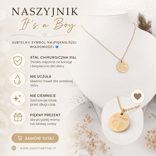 Naszyjnik - It's a boy 💙