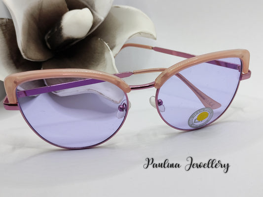 JG Okulary - Purple/White