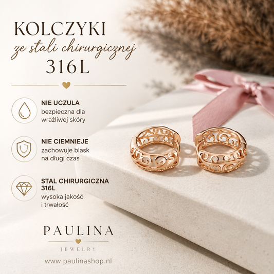 Kolczyki  18K - Ażurek