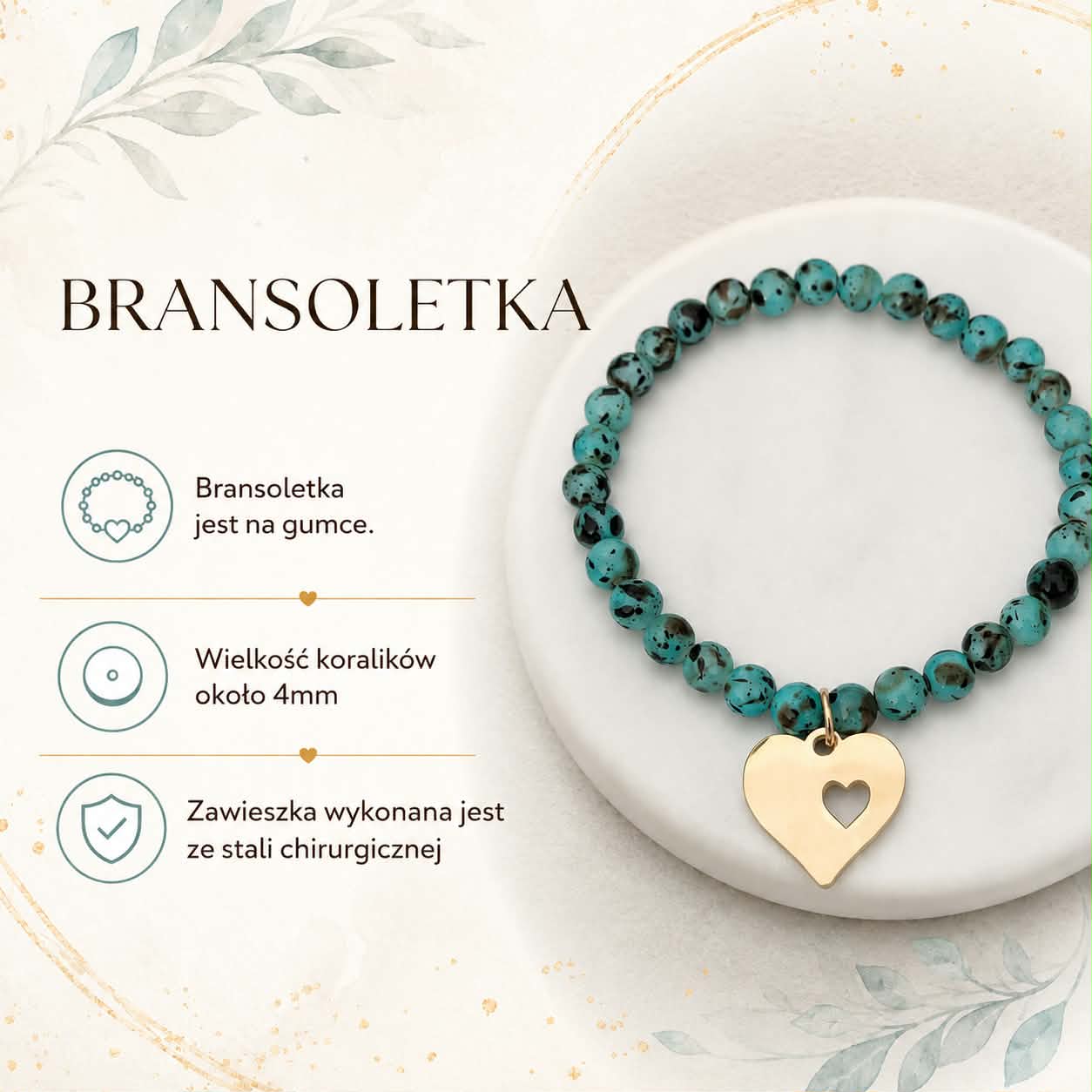 Bransoletka - Heart