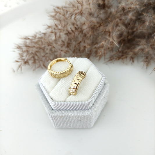 XP Kolczyki 14K - Kółeczka 1,5cm