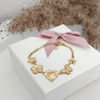 Bransoletka - Butterfly / Love