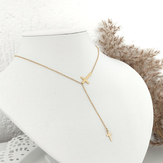 XP Necklace - Angled Cross