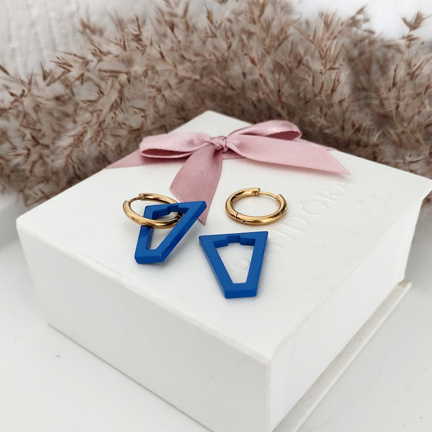 MG Oorbellen - 2 in 1 Blauw