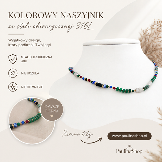 Naszyjnik - Green Beads
