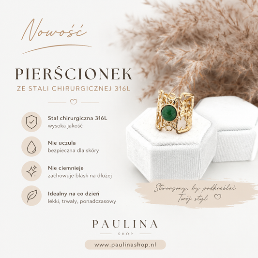 Pierścionek - Grace Green