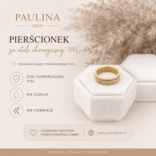 Pierścionek - Obrączka Gold