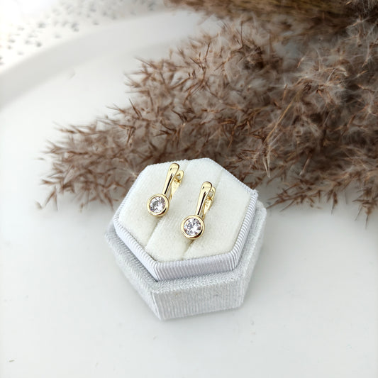 XP Kolczyki 14K - Brylancik